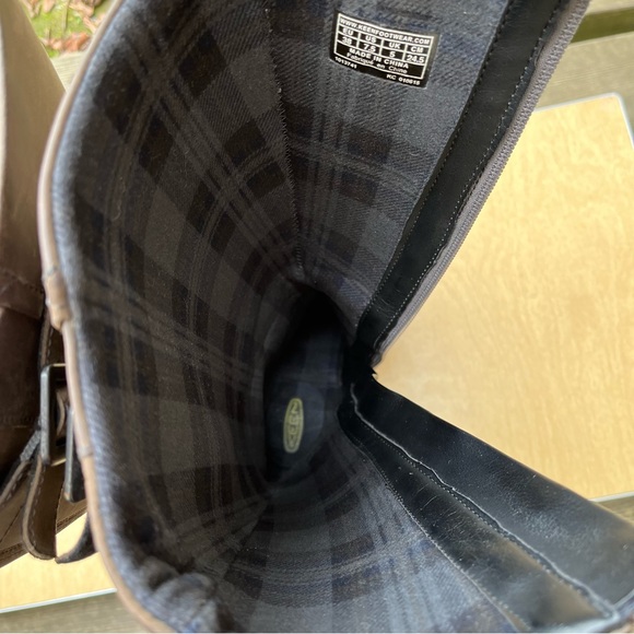 Keen Women’s Keen of Scots Brown Nubuck Leather Wedge Boots Sz 7.5 - Picture 13 of 16